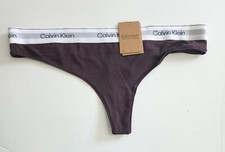 Calvin Klein Womens Plus Size Modern Natural Thongs Underwear Wood QF7046 Sz 3X