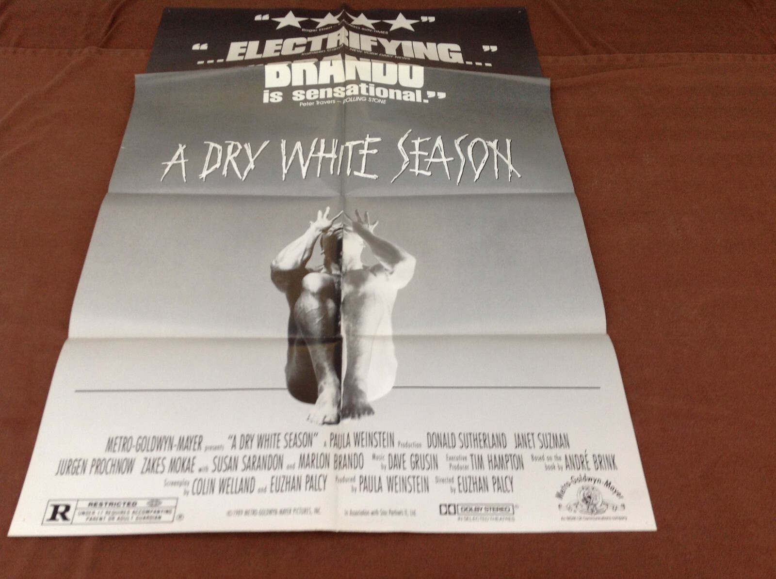 1989 A Dry White Season Original Movie House Full Sheet Poster | eBay