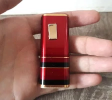 Vintage Starex 5 Red Electronic Battery Gas Lighter Collectible - Made in Japan