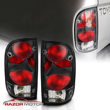 For 1995 1996 1997 1998 1999 2000 Toyota Tacoma Black Rear Brake Tail Lights Set