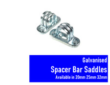 GALVANISED SPACER BAR SADDLES FOR ELECTRICAL CONDUIT 20MM 25MM 32MM