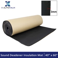 118mil 16.36sqft Car Speaker Carpet Heat Foam Sound Deadener Mat Liner 152x100cm
