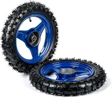 FRONT AND REAR SET WHEEL TIRE 1995-2016 PW50 BIKE DRUM BRAKE I WM03BF+WM03BR