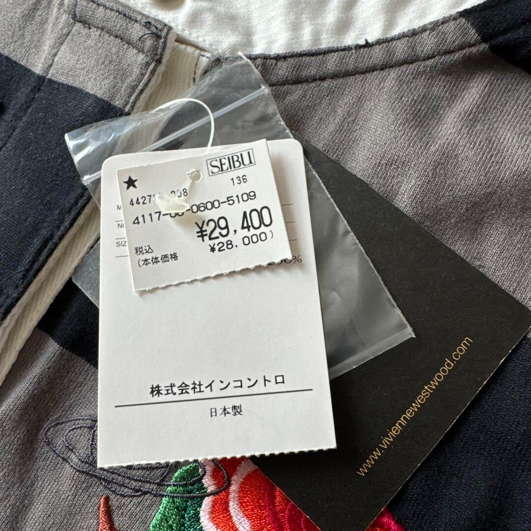 新品vivienne westwood 刺繍 長袖ポロシャツ　日本製 新品vivienne westwood 刺繍 長袖ポロシャツ 日本製