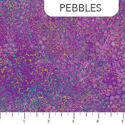 Shimmer By Deborah Edwards For Northcott - Midnight Sky Pebbles   #22993M-85