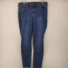OLD NAVY WOMEN'S JEANS BLUE SIZE 8 REGULAR DENIM STRETCH SKINNY CASUAL PANTS