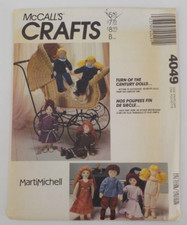 MCCALLS CRAFTS PATTERN #M4049 TURN OF THE CENTURY 20" DOLL & CLOTHES UNCUT 1988