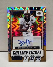 DAMON HAZELTON 2021 Contenders College Ticket BLUE EXPLOSION ~ AUTO /39 ~ MIZZOU