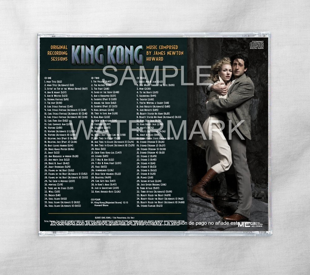 King Kong Complete Score 4CD James Newton Howard /Howard Shore | eBay