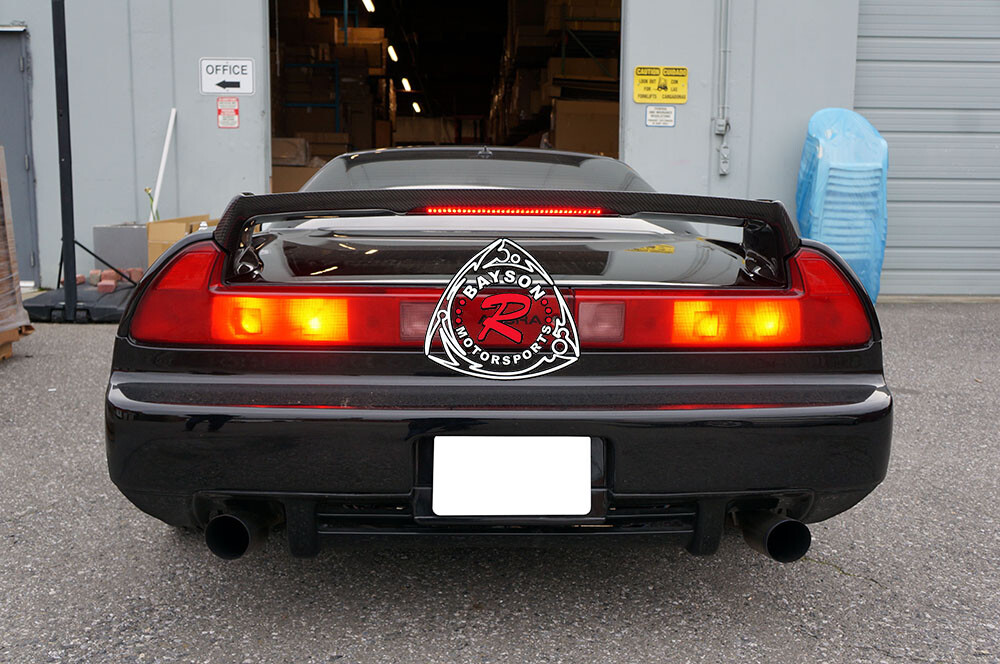 Nsx R Rear Spoiler Fits 90-05 Acura NSX R-Style Rear Trunk Spoiler (Carbon) w/ Red LED ...