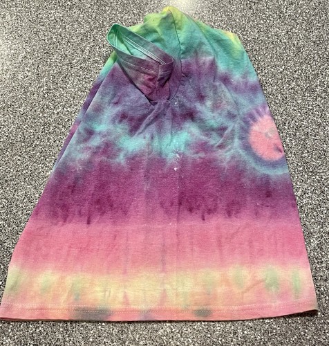 Tie Dye Kids T-Shirt - Size Medium - Custom Design Short Sleeve Multi Colored - Picture 9 of 10