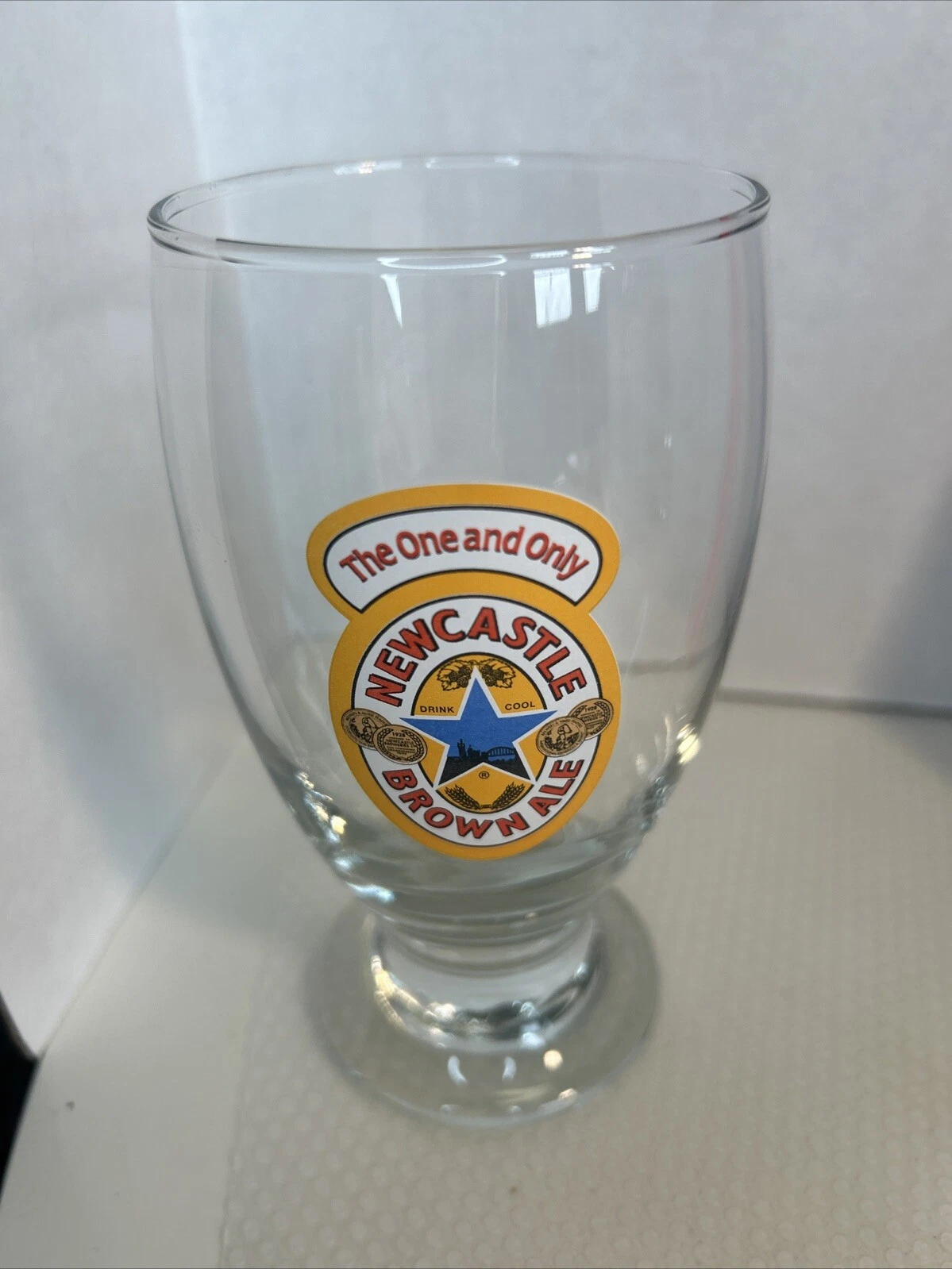 Newcastle Brown Ale The Only And Only Schooner Beer Ale Glass