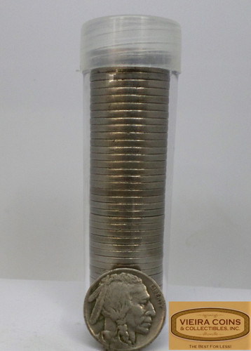 Roll of 40 coins  Buffalo Nickel, Full Dates, Average Condition  -#B420-40