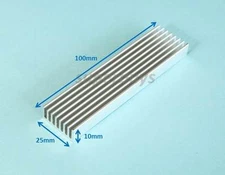 100 x 25 x 10mm Heatsink Heat Sink Electronic Computer Electrical CPU Cool RAM