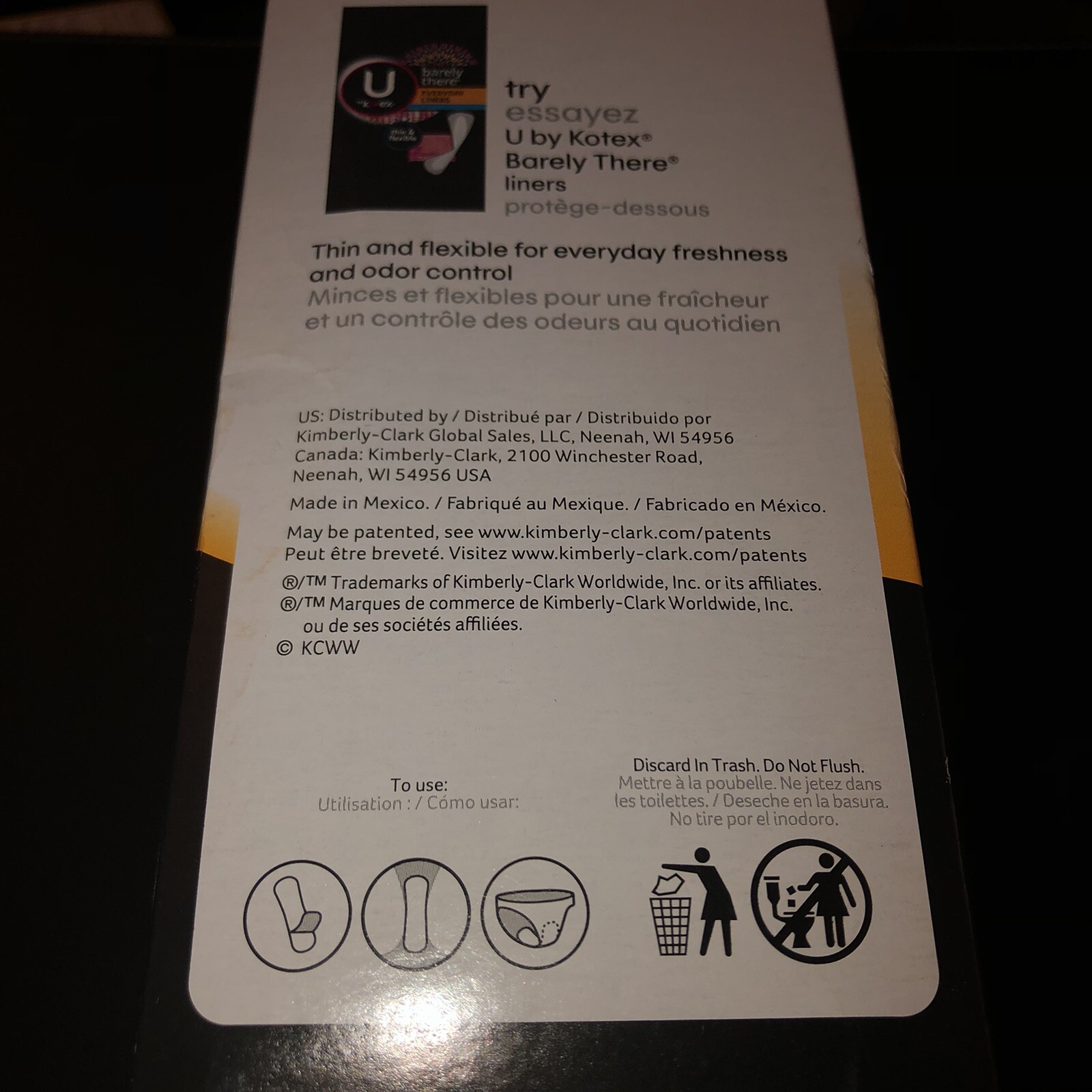 U By Kotex Lightdays Liners Extra Coverage Unscented 80 Count For Sale Online Ebay