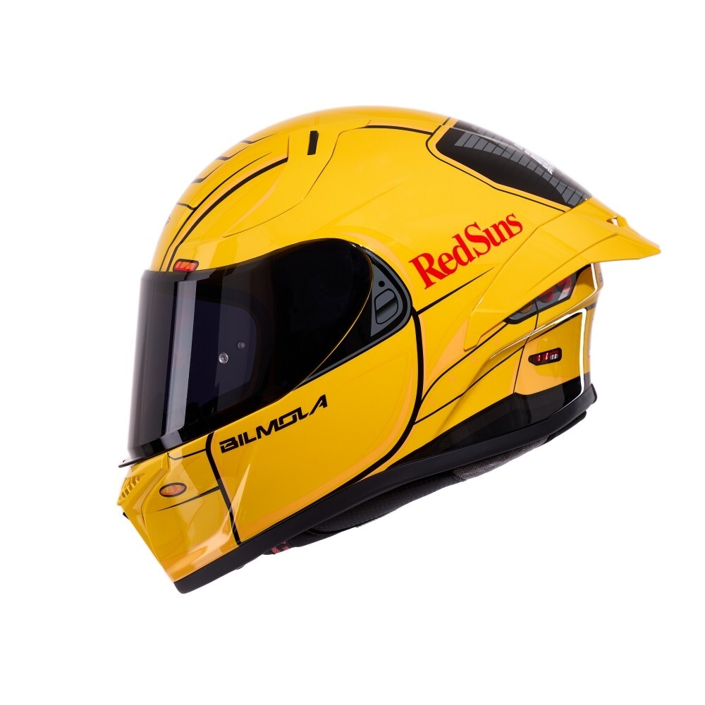 Yellow Motorcycle helmet Bilmola X Initial D Anime Limited Edition