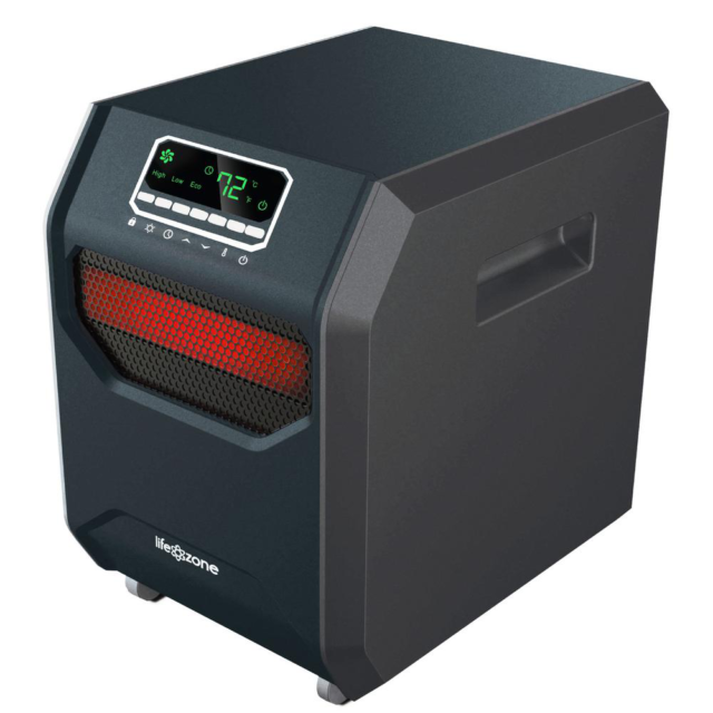 Life Smart Labs HT1013 1500W 6-Element Infrared Heater - Black for sale  online | eBay