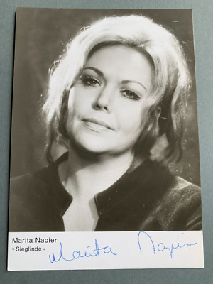 MARITA NAPIER ( 2004)  Oper signed Autogrammkarte 10x15 Autogramm