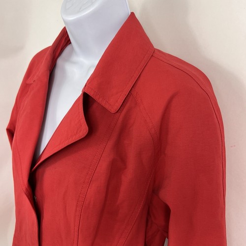 Giacca Gallery Jacket Women's Medium Button Down Long Sleeve Lightweight Lined - Picture 5 of 14