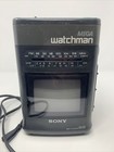 Vintage Sony MEGA Watchman Television FD-510 Portable B&W TV FM/AM Radio