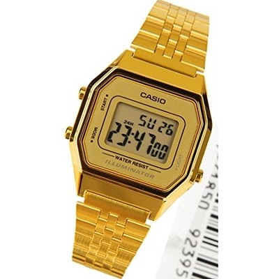 casio water resist gold