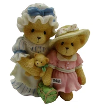 Cherished Teddies Bear Figurine 1999 Charissa And AshyLynn # 601578 *