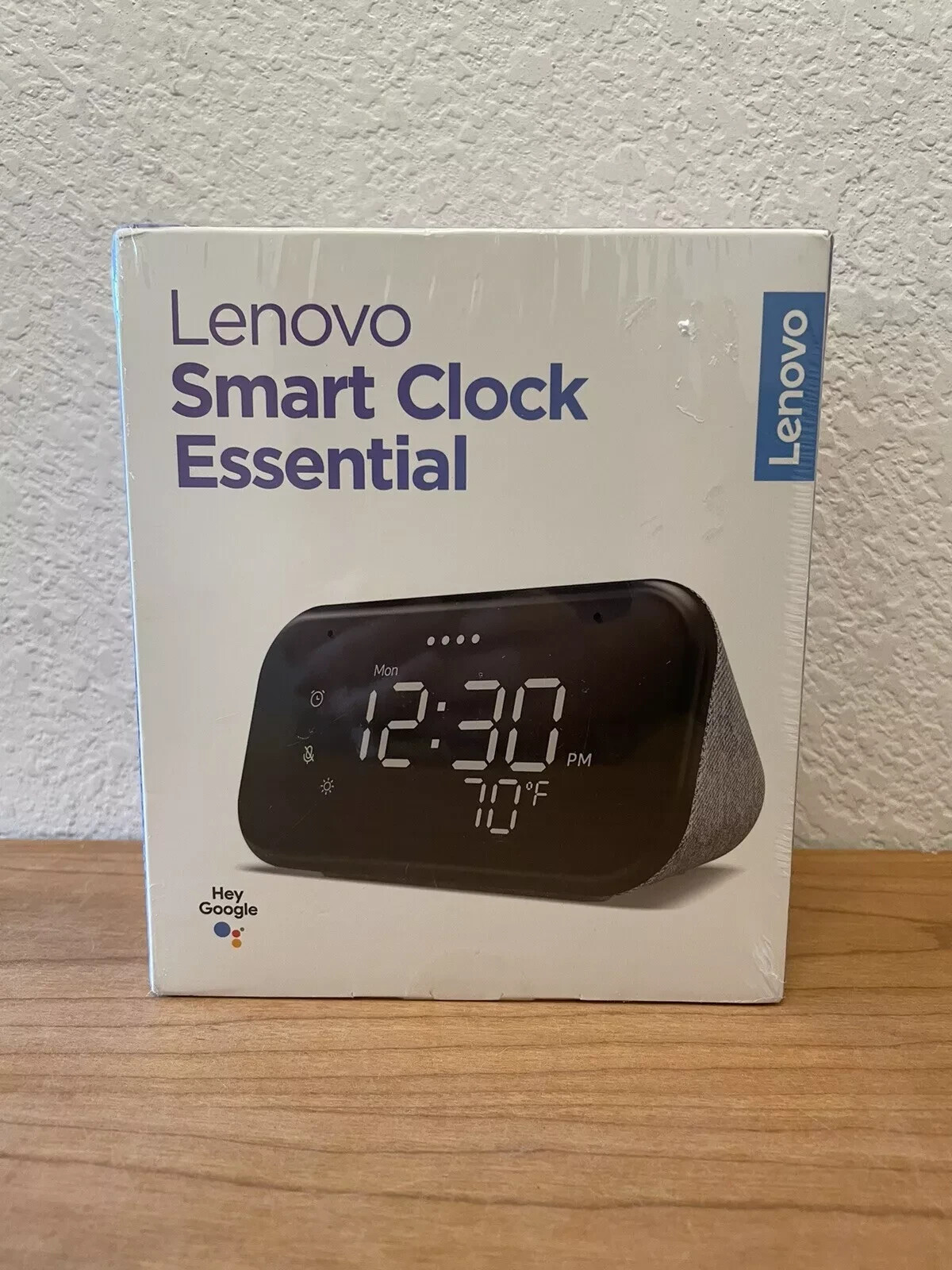 NEW Lenovo Smart Clock Essential Hey Google (Hemp Grey CD4N341Y