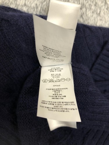 Polo Ralph Lauren Sweater Men's 4XLT Cashmere/Wool 1/4 Zip Blue Cable Knit - Picture 10 of 16
