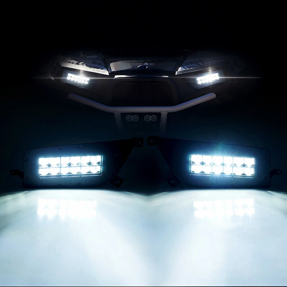 Светодиодные фары Xprite с красными ореолами для Polaris 2014-2020 RZR 900 1000 XP Turbo - Изображение 4 из 4