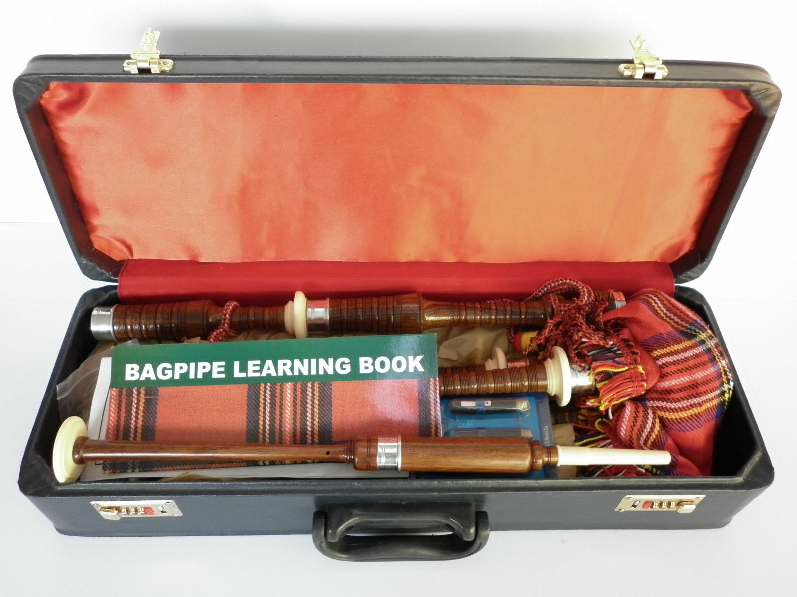 Bagpipe Kit in various Tartans supplied with Hard Case, Practice