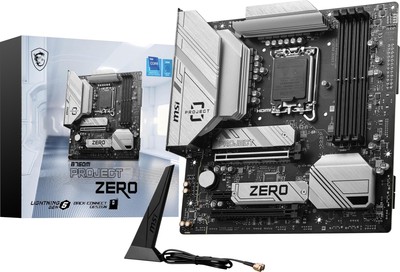 MSI B760M Project Zero Motherboard Support 14th/13th/12th Gen Intel Processor...
