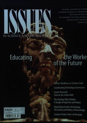 Educating the Worker of the Future; Issues in Science and Technology, Summer 201