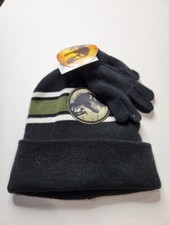 Jurassic World Universal Boys Beanie Hat  Glove Set OSFM Child 2pc Set NWT