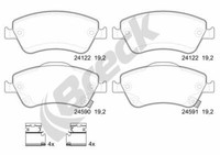 Breck BremsbeläGe Bremsbelegsatz Vorne FüR Toyota Auris Corolla Stufenheck