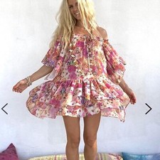 Les Neobourgeoises Croatie dress in ice pink NWT