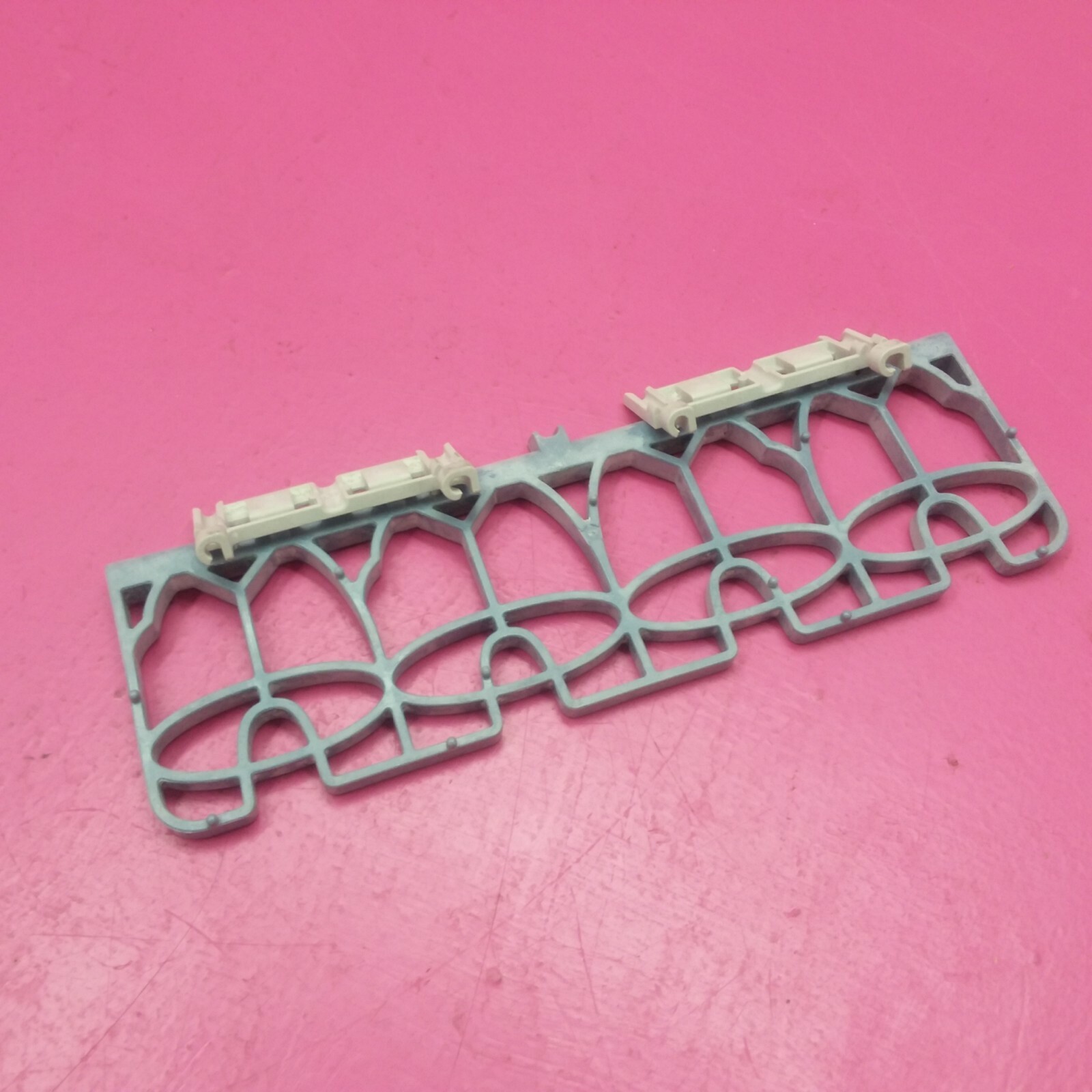 KENMORE DISHWASHER BLUE CUP SHELF & CLIPS *HAS SOAP RESIDUE* 8539152