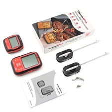 ThermoPro TP828BW Wireless Meat Thermometer Probe 1000FT Range (Red) NEW