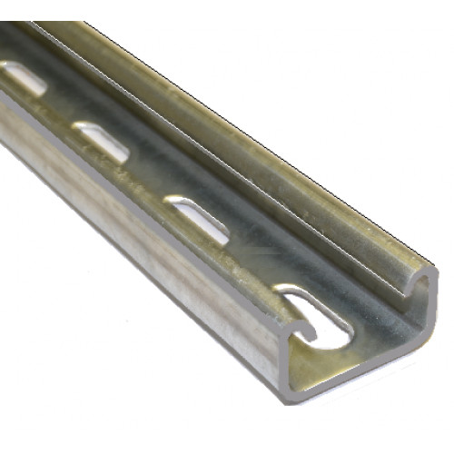 A4 Stainless Steel - 21mm Slotted Channel - 4 Metre Length