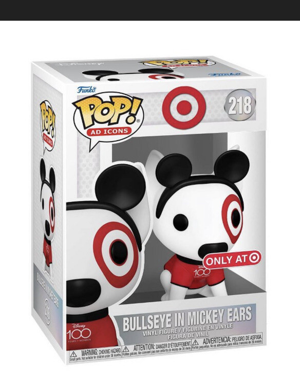 FUNKO - FUNKO POP!  TARGET  BULLSEYE  （FLOCKED） Funko Pop! Vinyl: Ad Icons - Bullseye (Flocked) - Target (T
