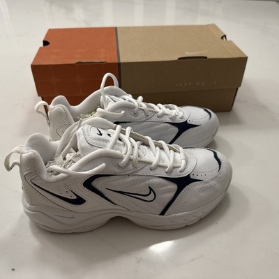 Vintage Nike Air Monarch IV Women s Cross Train Sneakers White & Blue Size 9.5