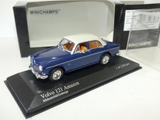 VOLVO 121 AMAZON 4 Portes 1966 Bleu et Toit Blanc MINICHAMPS 1:43