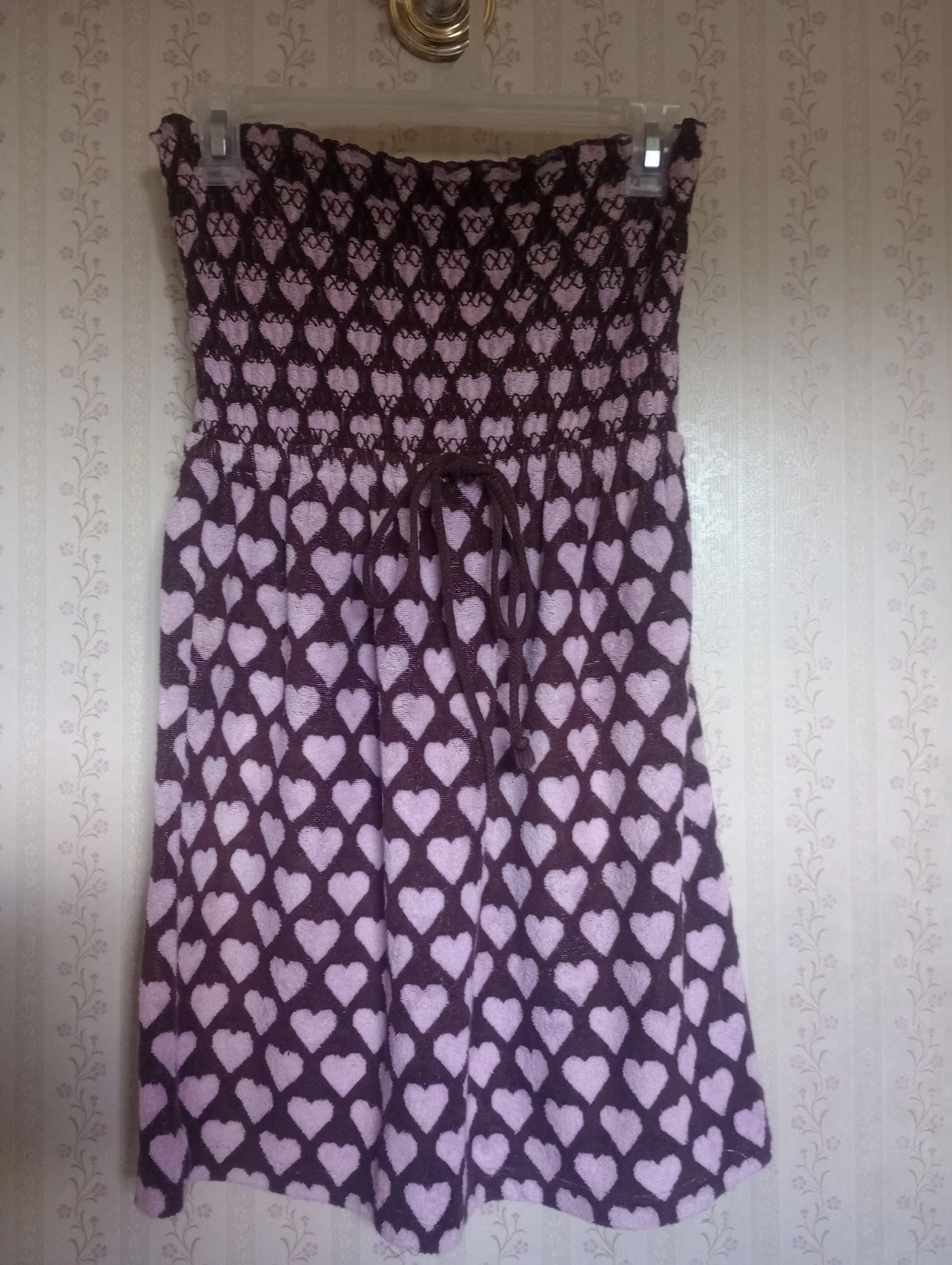 Women's Juicy Couture Terry Heart Summer Cover-up Beach Dress Small Euc!