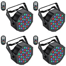 Stage Lights 36 LED Par Lights, U King RGB Light Uplights 4 pack, 4 Pack