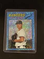 🔥Jack Leiter 2026 Topps Heritage #304 Chrome Light Blue Sparkle Refractor
