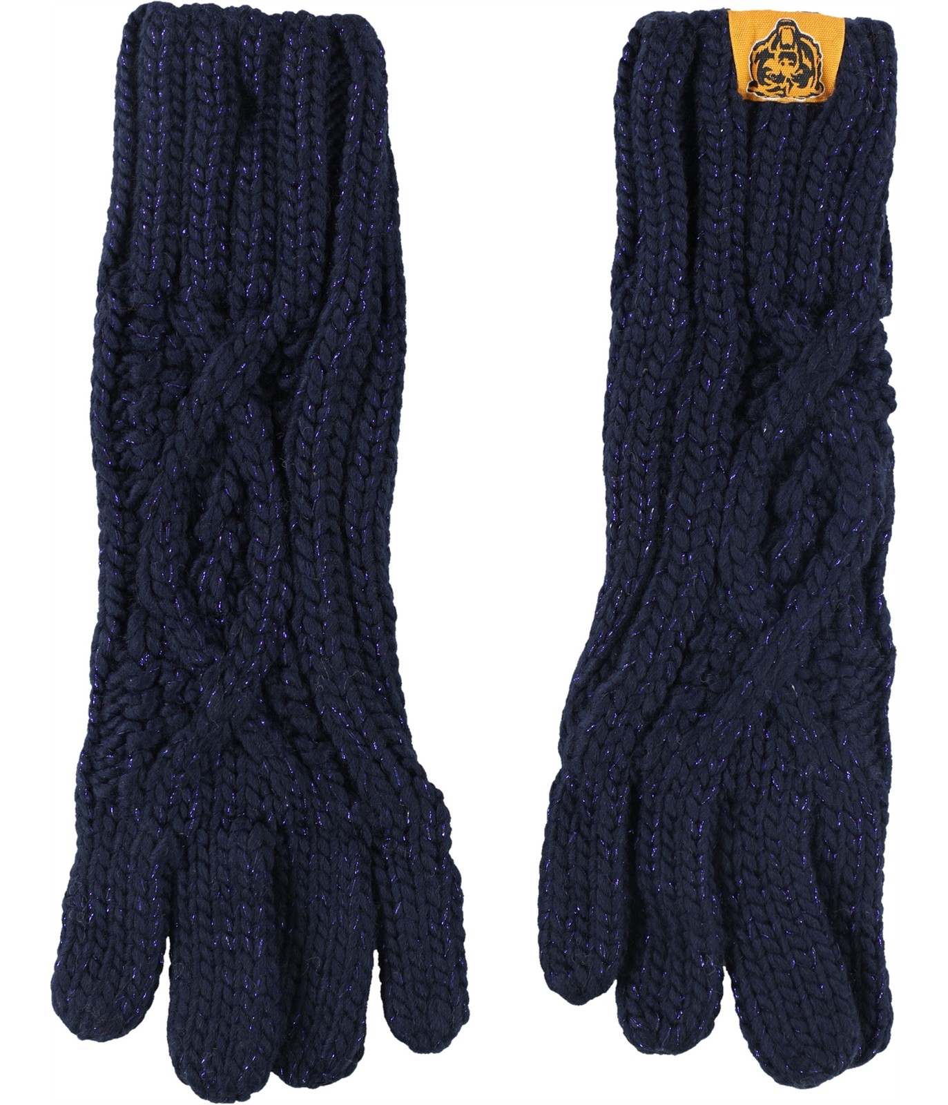 Спортивные женские перчатки Chicago Bears Glitter из трикотажа G-III синие Один размер 3590₽