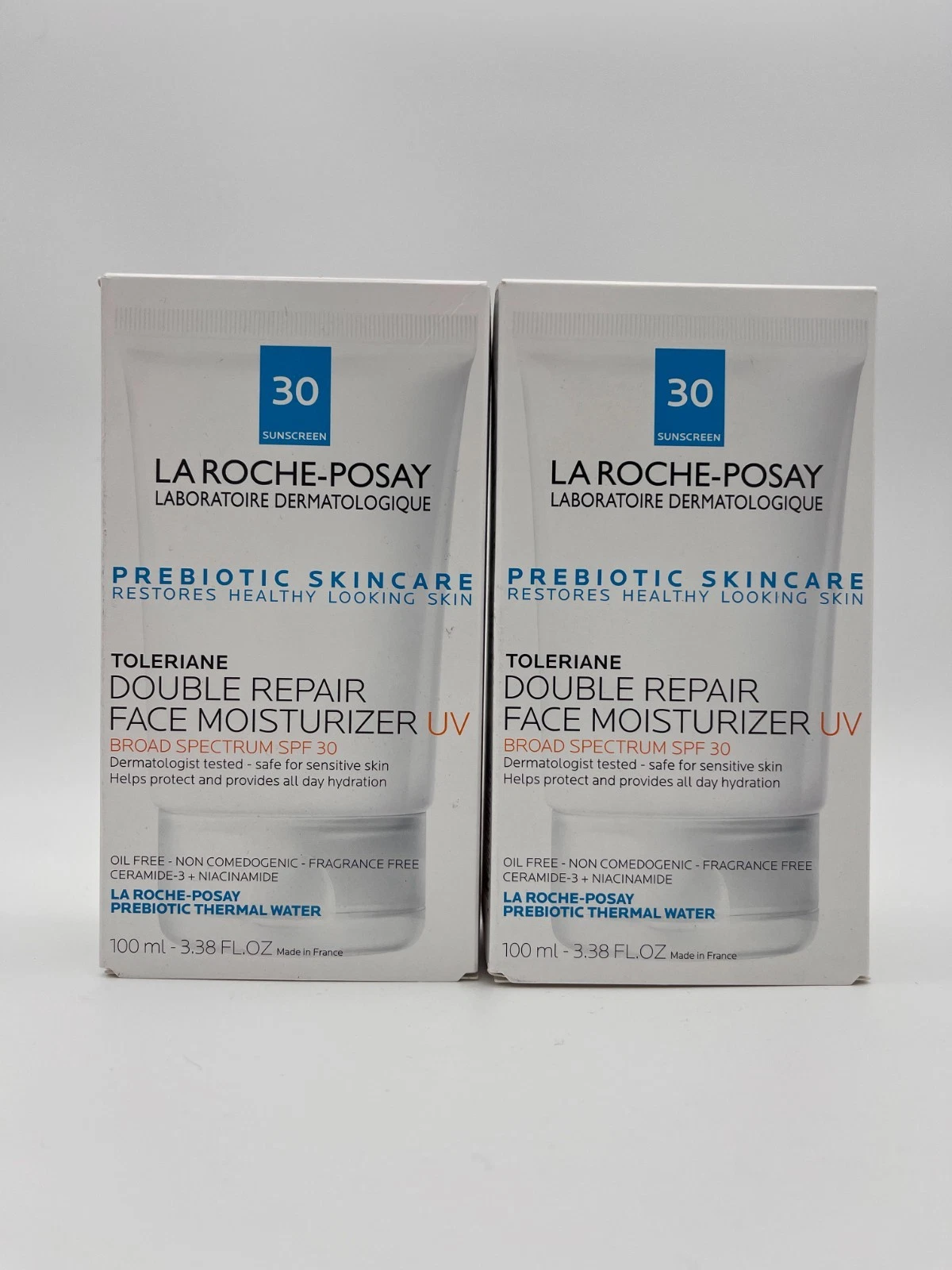 2 LA ROCHE-POSEY TOLERIANE DOUBLE REPAIR MOISTURIZER SPF30 3.38oz EXP 8/26 MR116