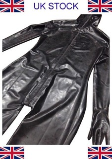 5’ 7” 5’ 9” (170 175cm) FULL COVERAGE MENS LATEX RUBBER GIMP CATSUIT (m)