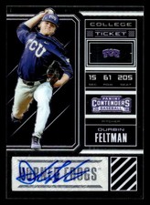 2018 Panini Elite Extra Edition Durbin Feltman College Tickets Signatures /99