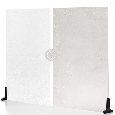 V-FLAT WORLD Duo Board - 30x40'' Double Sided Surface Board, Raw Concrete/Vintage
