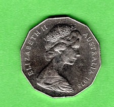 AUSTRALIA - 50 Cents - Elizabeth II 2nd Portrait   1978   LARGE Coin